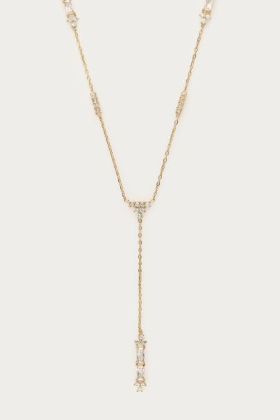 Collier plongeant avec strass