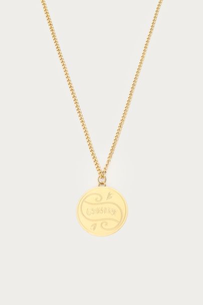 Necklace Zodiac with round charm