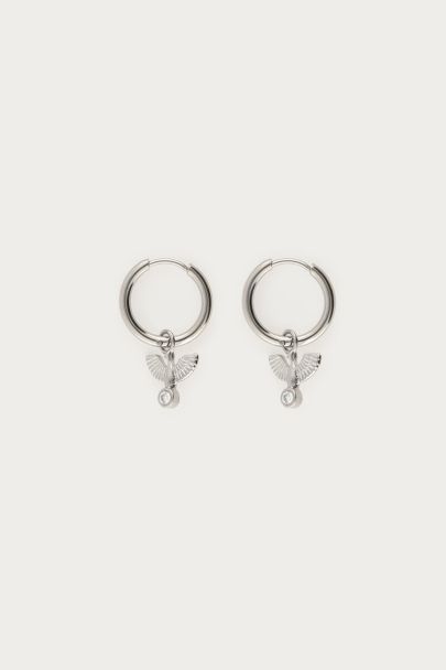 Boucles d'oreilles minimalistes Nomads avec aigle