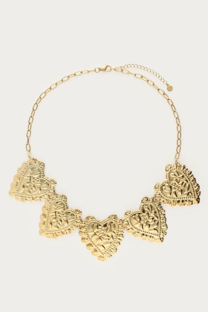 Collier Nomads maxi avec petits cœurs