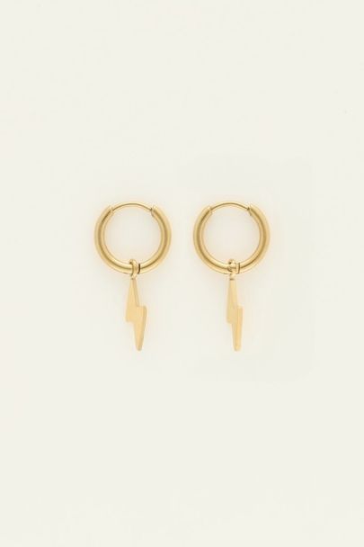 Boucles d’oreilles avec éclair 