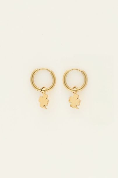 Four-leaf clover earrings 