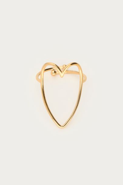 Open heart ring