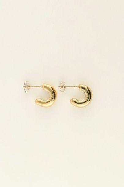 Hoop earrings in organic shape | My Jewellery