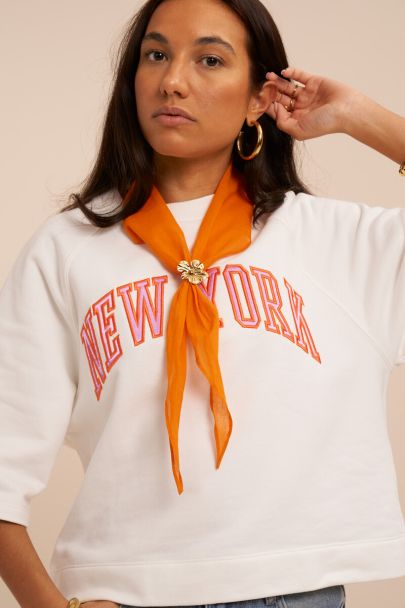 Mini foulard orange basique