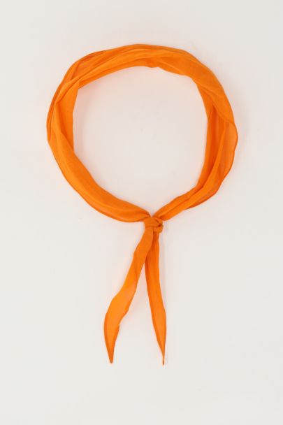 Mini foulard orange basique