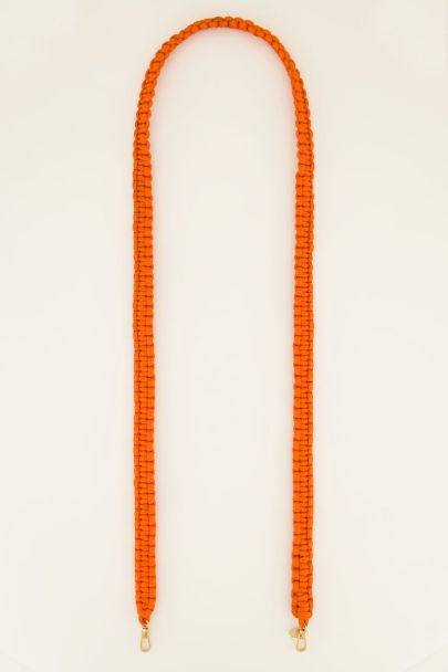 Orange braided phone cord