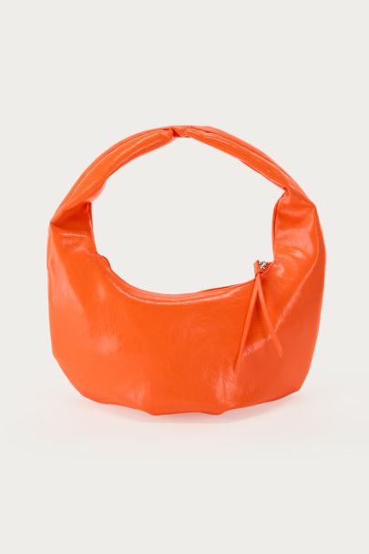 Orange PU shoulder bag | My Jewellery
