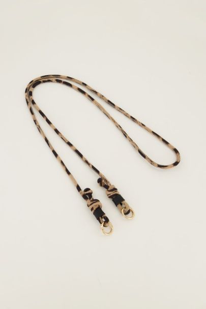 Leopard print phone lanyard