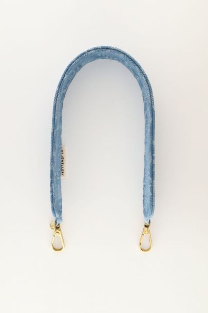 Phone lanyard with blue rose print