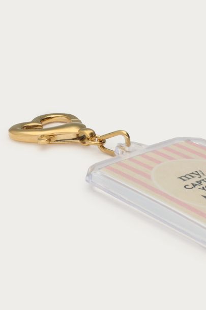 Photo keychain with heart