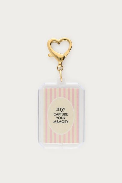 Photo keychain with heart