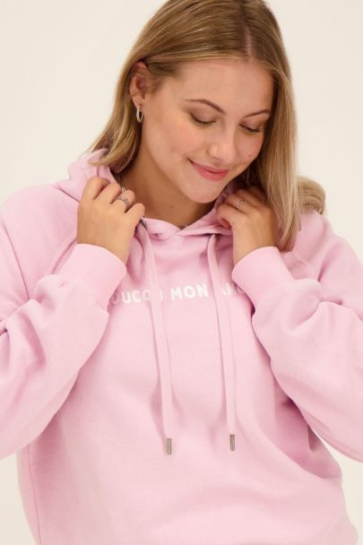 Pink Au Revoir hoodie