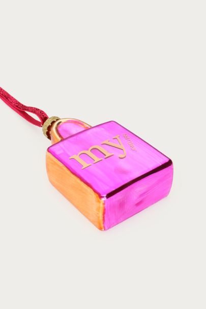 Pinke Weihnachtskugel Tasche