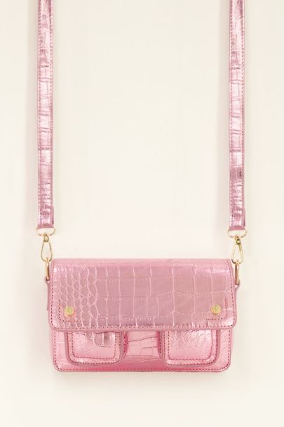 Pink metallic shoulder bag | My Jewellery