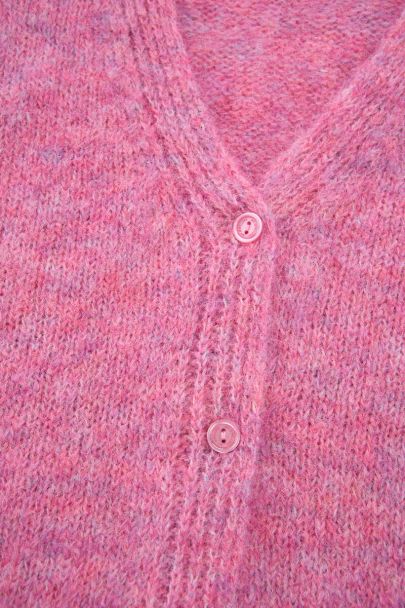 Pink oversized gilet