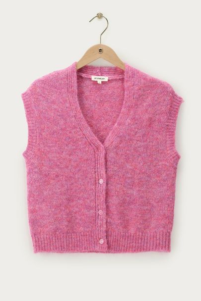 Pink oversized gilet