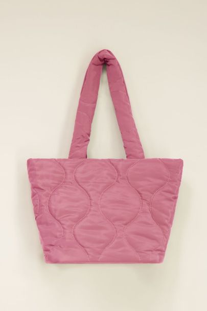 Pinker wattierter Shopper