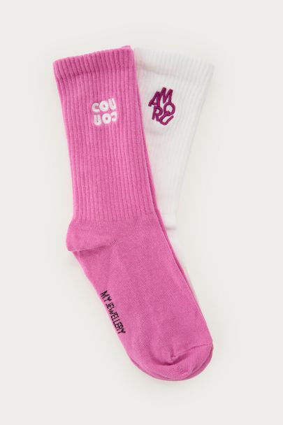 Roze sokken set Cou Cou & Amour