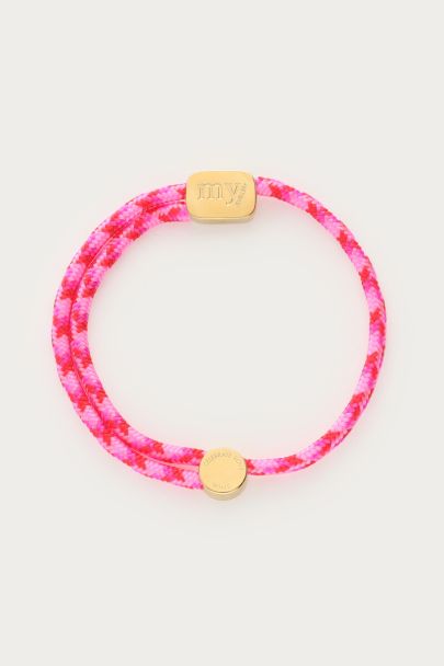 Roze sport armband met logo