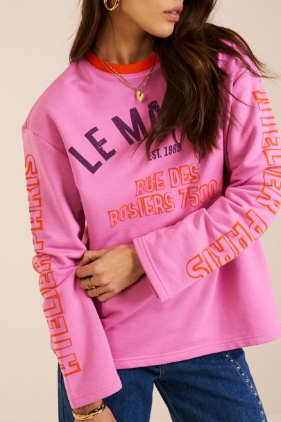 Pink sweater "Le marais"
