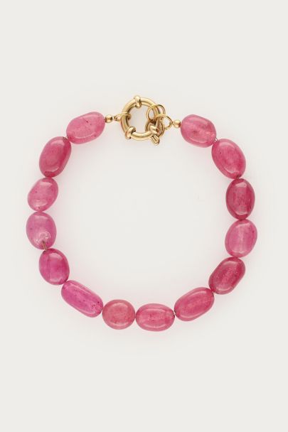 Lilafarbenes Armband mit Perlen