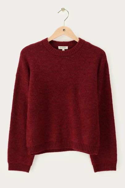 Red sweater with back print "Atelier NYC"