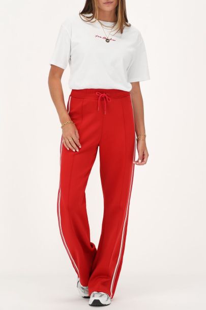 Rode wide leg met tape
