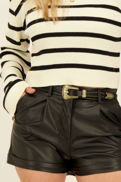 Riem met goudkleurige studs 