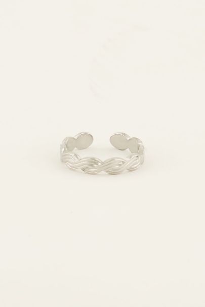 Ring met vlecht