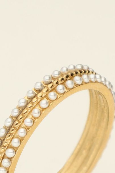 Ring met mini parels