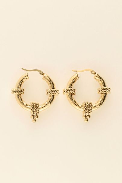 Round chunky hoop earrings | My Jewellery