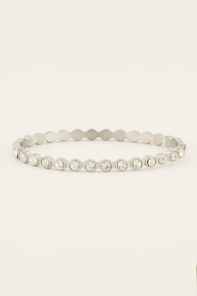 Bangle met ronde strass stenen | My Jewellery