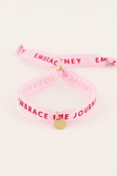 Pink rope bracelet - journey | My Jewellery