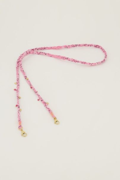 Pink bandana phone lanyard