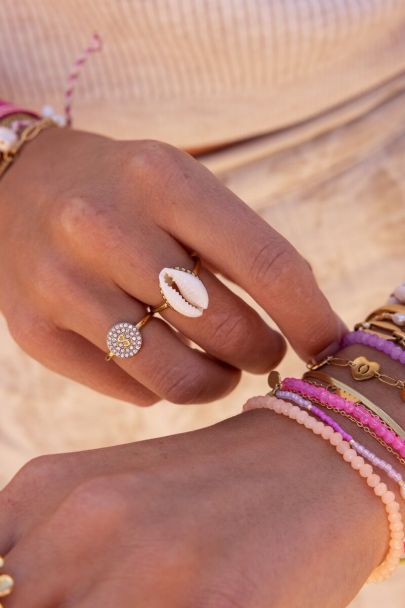 Statement Ring mit Muschel