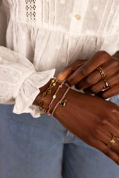 Iconic Armband mit Ovalen und Herzchen