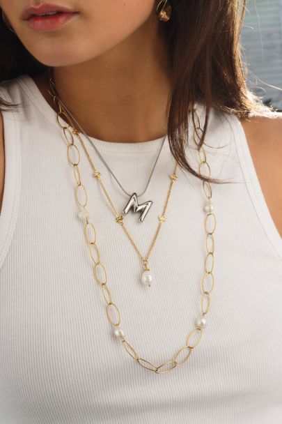 Collier initiale lettre ballon