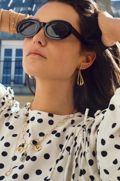 The Jutta black cat-eye sunglasses