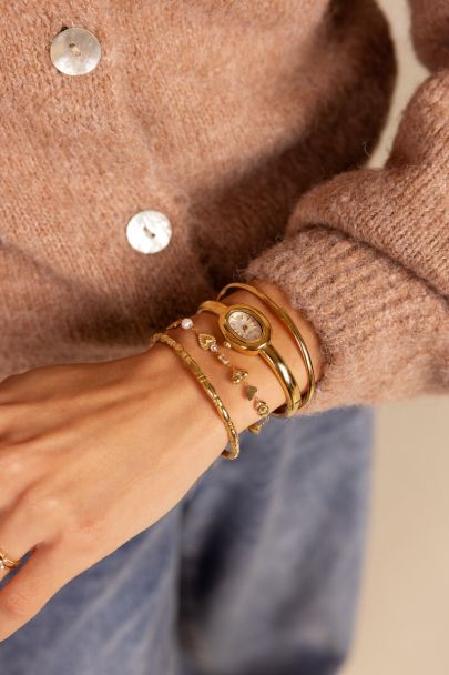 Minimalistische armband met hartjes en sterren