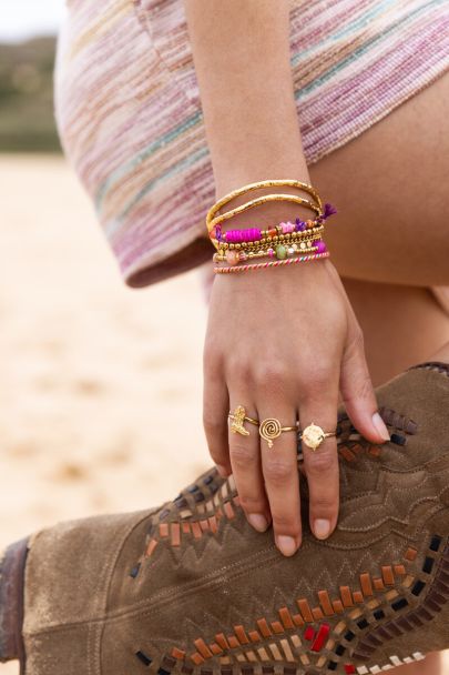 Bracelet jonc Nomads avec structure et forme abstraite