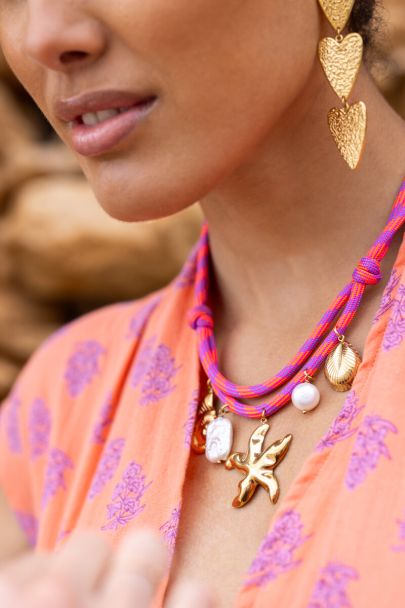 Collier en cordon Nomads avec charms 