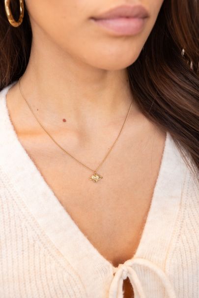 Collier Starry avec planète en forme de coeur