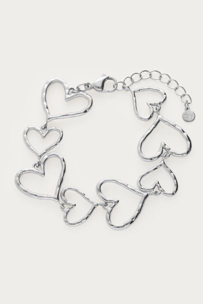 Statement-Armband mit offenen Herzen