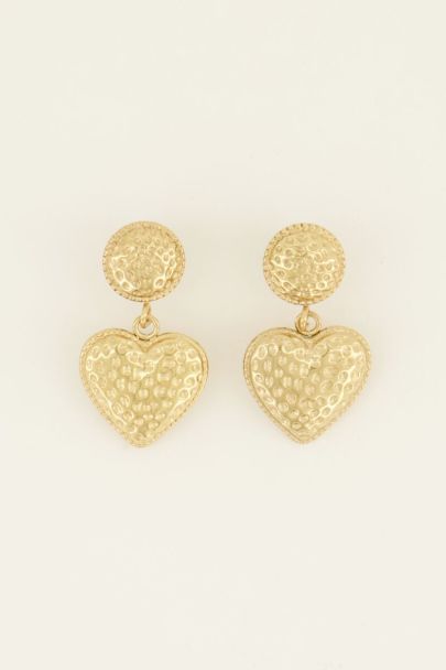 Statement oorhanger met hartje | My Jewellery