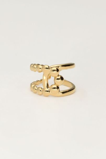 Statement ring crossed