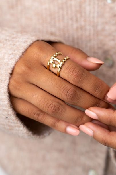 Statement ring crossed
