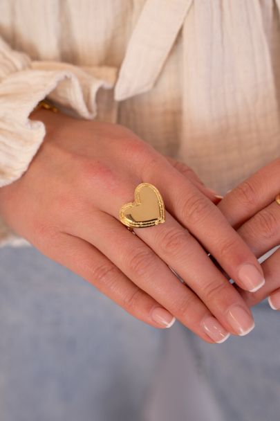 Bague Bold maxi avec grand cœur