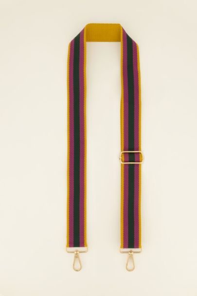 Striped multicoloured bag strap | My Jewellery