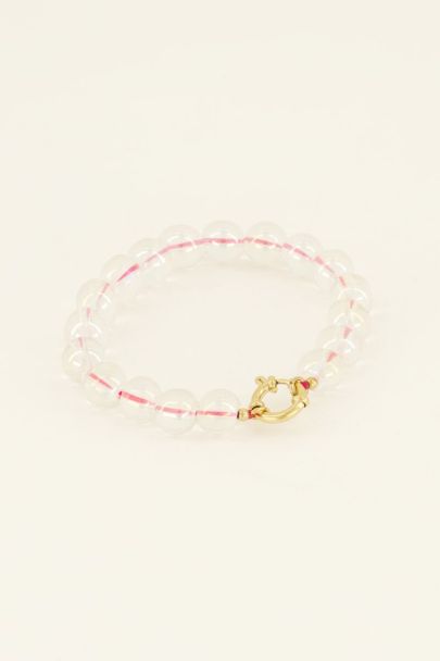 Bracelet à grosses perles roses Sunchasers